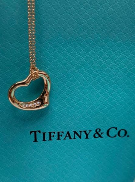 Tiffany&Co. 鏤空心型鑽飾墜飾